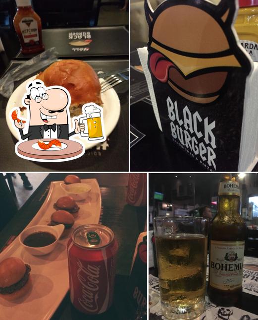 Black Burger Belém fornece uma seleção de cervejas