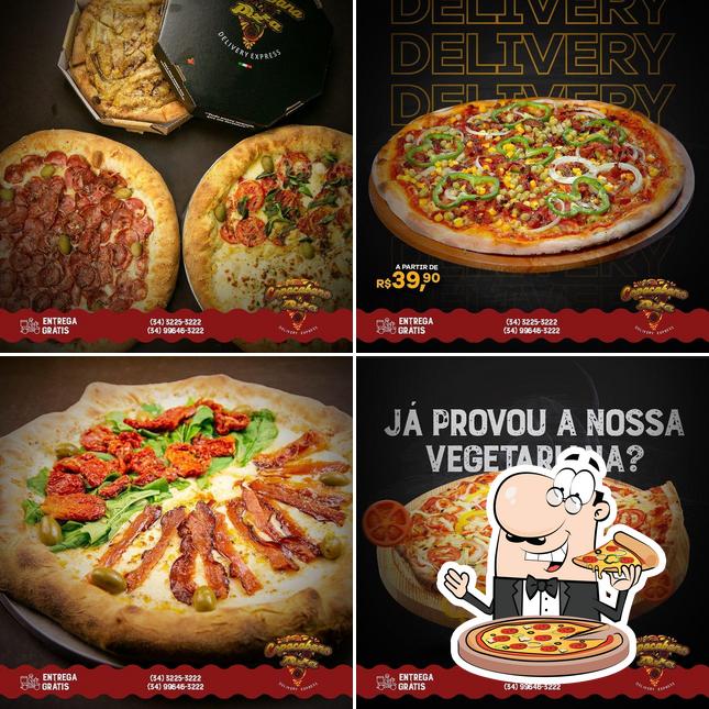 Experimente diferentes variedades de pizza