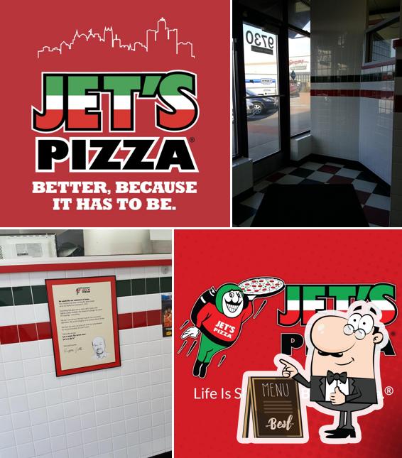 Это снимок пиццерии "Jet's Pizza"