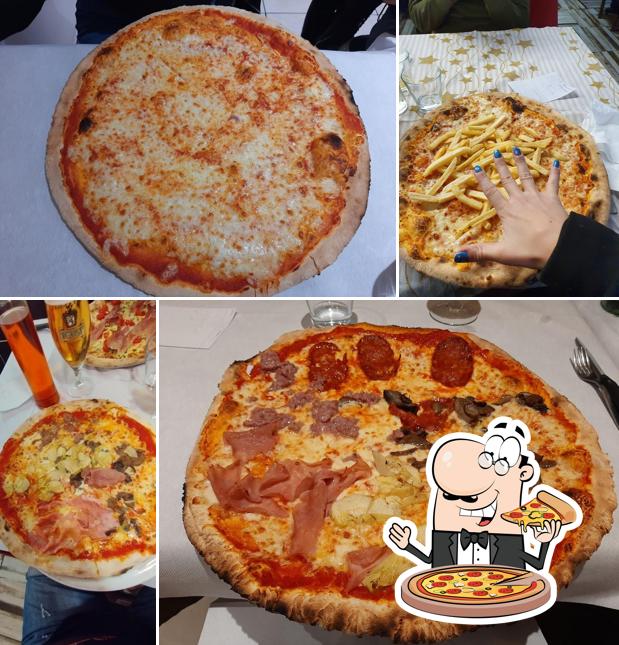 A Ristorante Pizzeria Nonno Papero, puoi prenderti una bella pizza