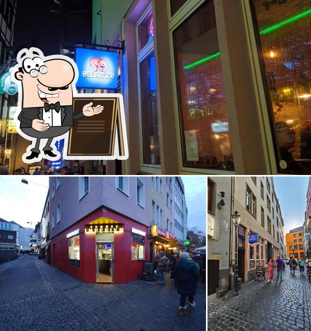 Schaut euch an, wie Délirium Café Köln – Craft Beer Bar | Craft Beer Köln | Craft Bier Köln von außen aussieht