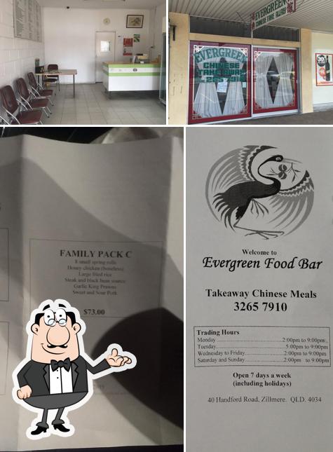The interior of Evergreen Chinese Take Away