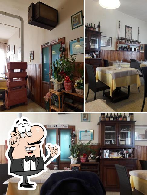 Gli interni di Trattoria Fossalta