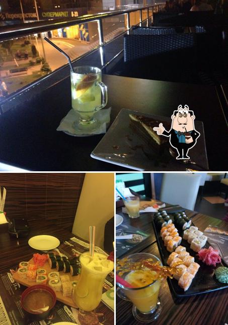 Enjoy a beverage at Sushiya