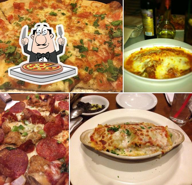 Try out pizza at Spumoni Restaurant