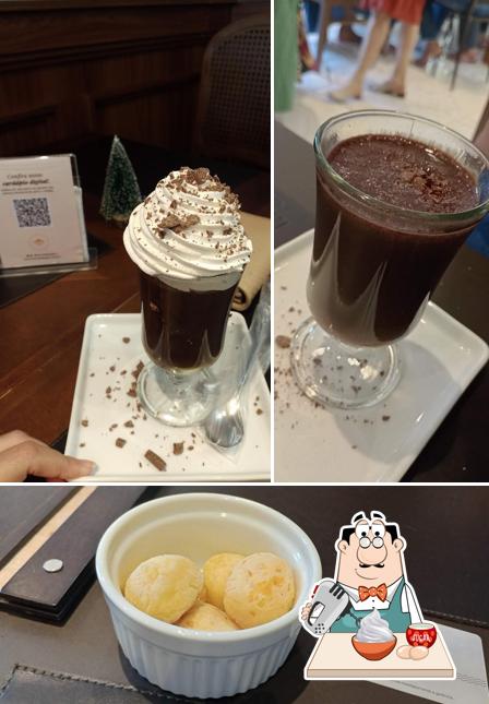 Cafeteria e Chocolateria Lugano Boa Vista provê uma variedade de pratos doces