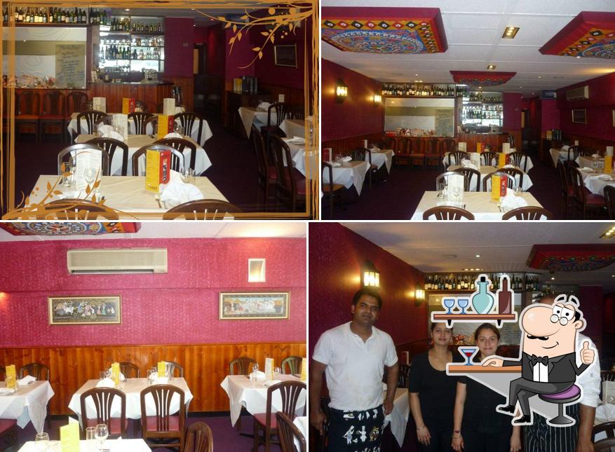The interior of Kuber Indian Restaurant