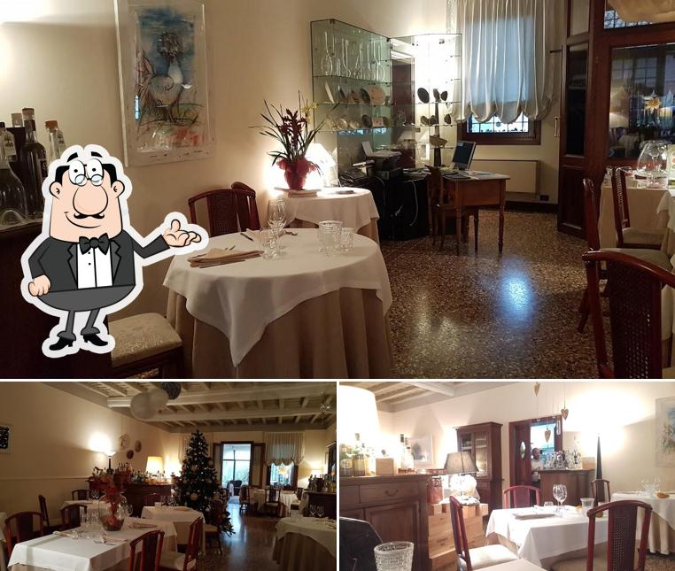 Gli interni di Hostaria San Benedetto