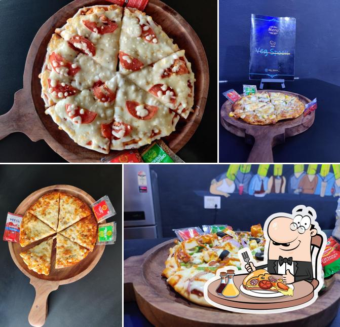 Order pizza at Veg Spoon