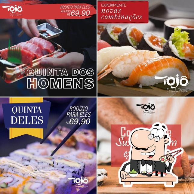 Experimente diferentes opções de sushi