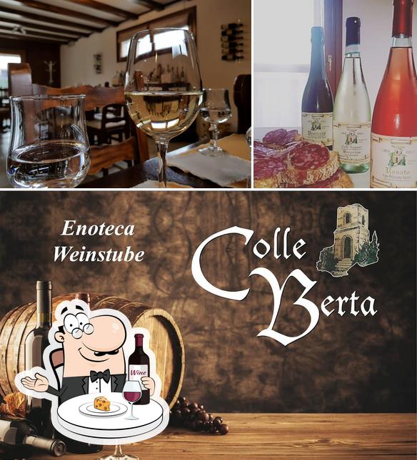 È gradevole bersi un bicchiere di vino a Enoteca-Weinstube Colle Berta