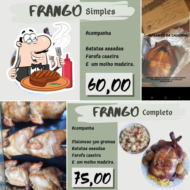 Peça refeições de carne no Frango assado Rafa e Gabi