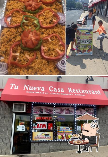 The image of Tu Nueva Casa Restaurant.’s exterior and food