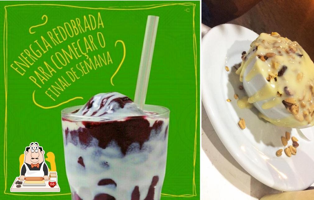 Açaí da Cris oferece uma escolha de pratos doces