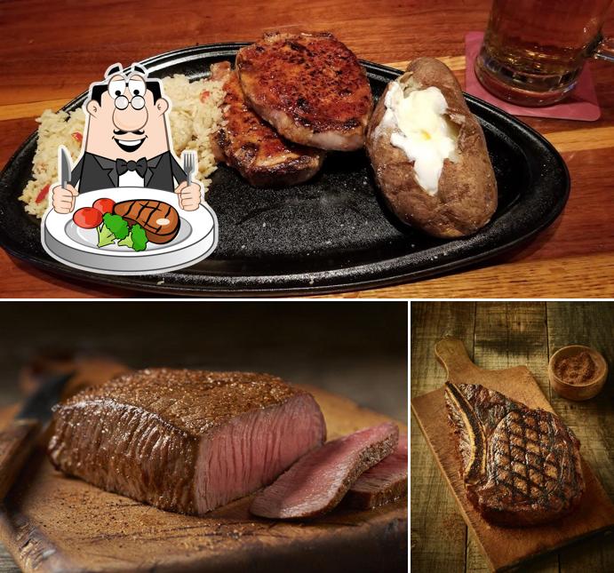 Get meat dishes at Outback Steakhouse