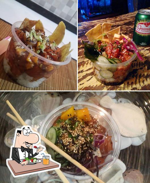 Comida em Tangaroa Poke e Ceviche