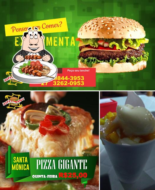 Comida em Lanchonete e pizzaria experimenta