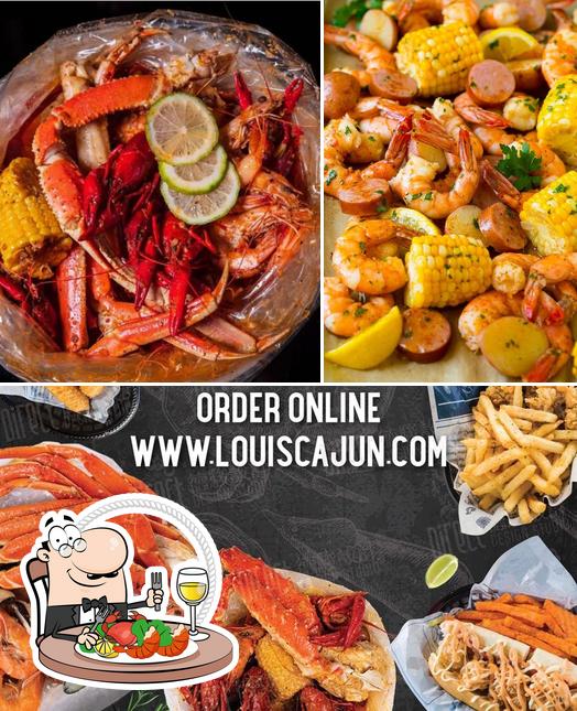 Try out seafood at Louis' Cajun Seafood