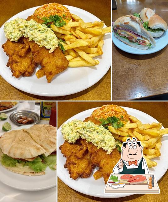 Рыба и картофель фри в "Tagos Restaurante"
