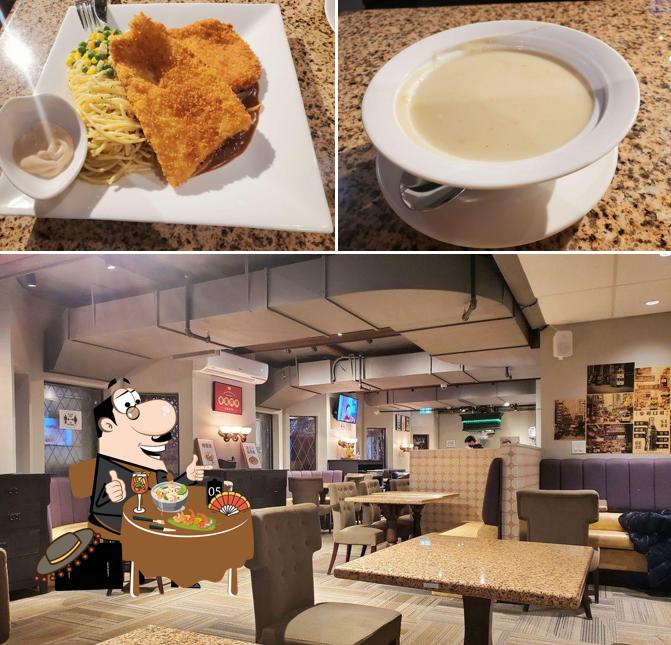 Mira las imágenes que muestran comida y interior en Happy Hong Kong Restaurant