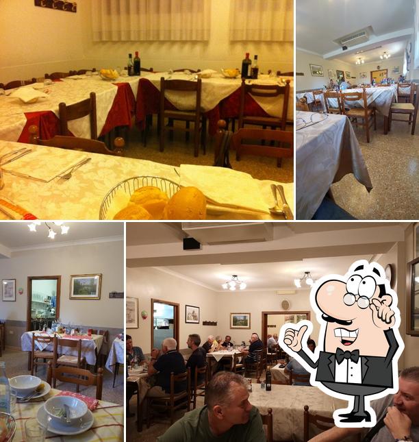 Gli interni di Trattoria Alla Sega