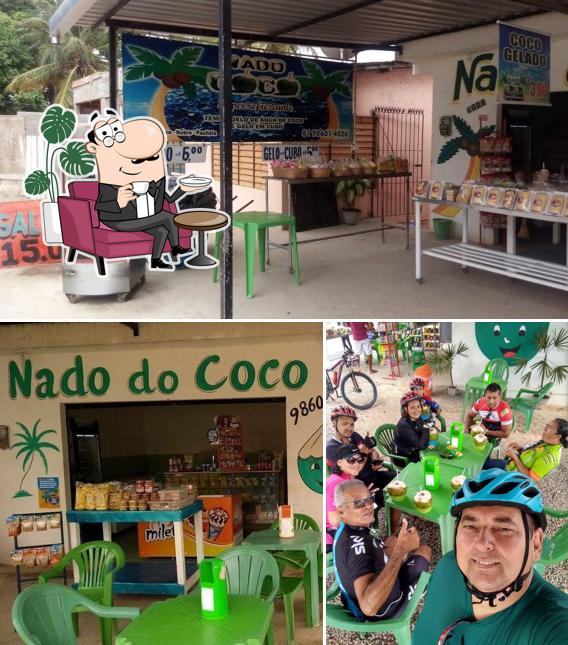 O interior do Nado do Coco em Paulista