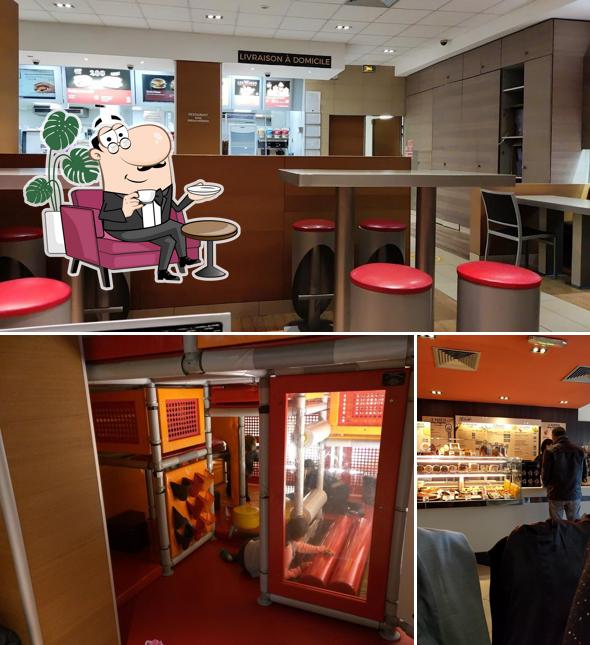 L'intérieur de McDonald's