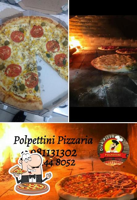 Escolha diferentes variedades de pizza