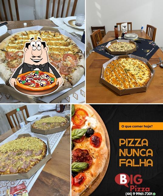 Escolha diferentes estilos de pizza