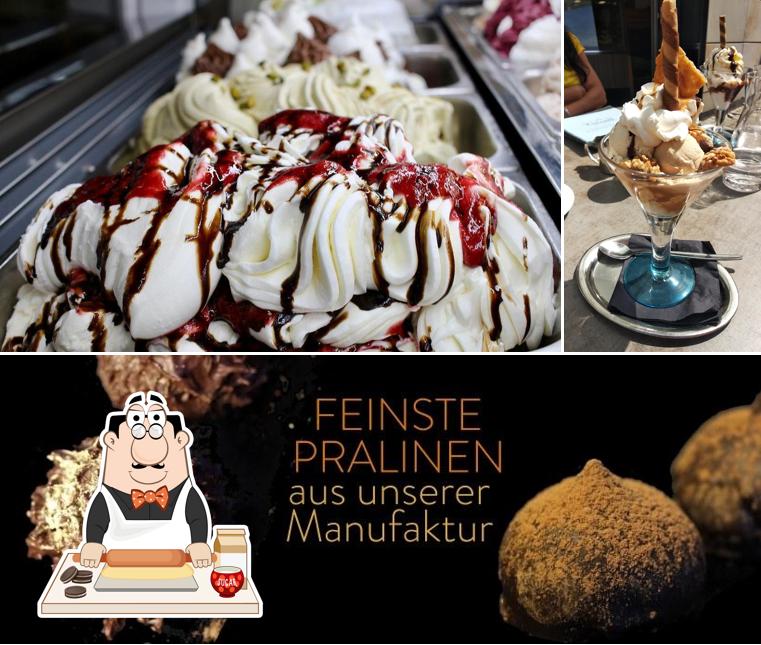 Zucker & Zimt Eis- und Schokoladenmanufaktur propose un nombre de desserts