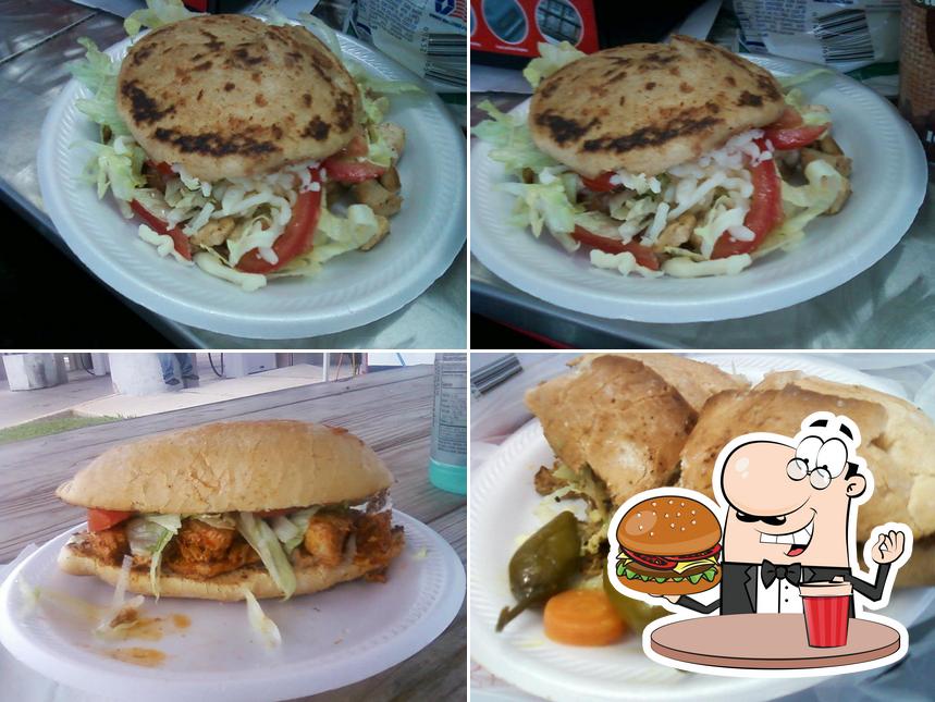 Try out a burger at Efrain's Mexican Food