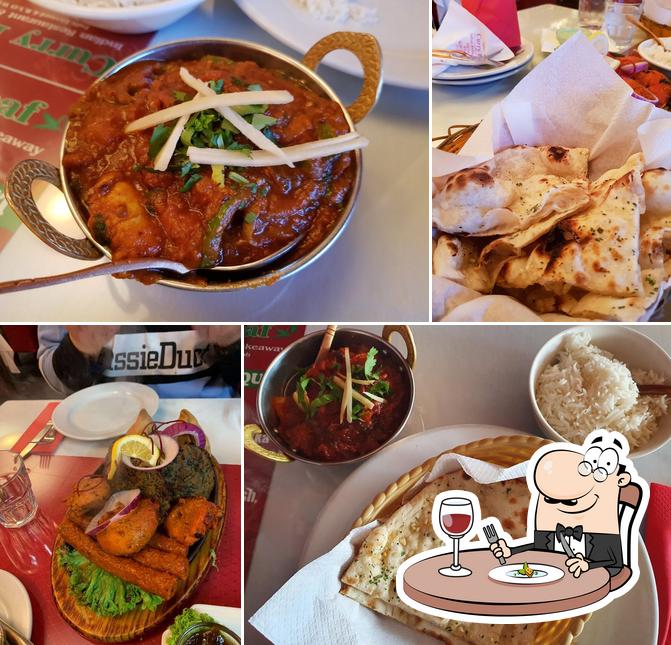 Food at Curry Leaf Indian Restaurant