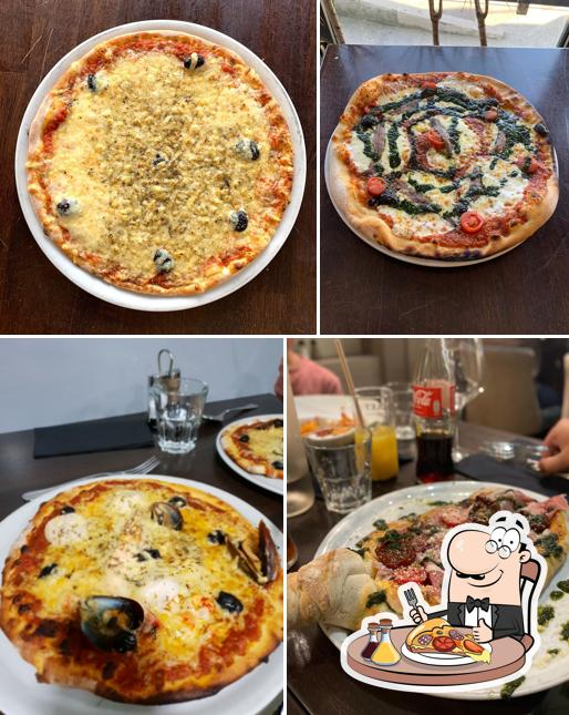 Prenez différents types de pizzas