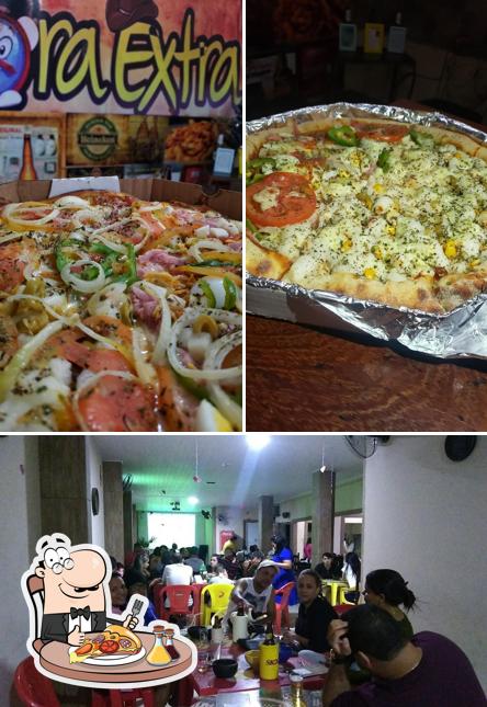 Consiga pizza no Bar Hora Extra