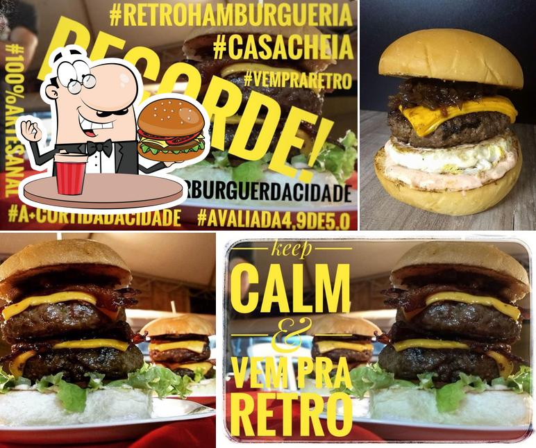 Experimente um hambúrguer no Retro Hamburgueria