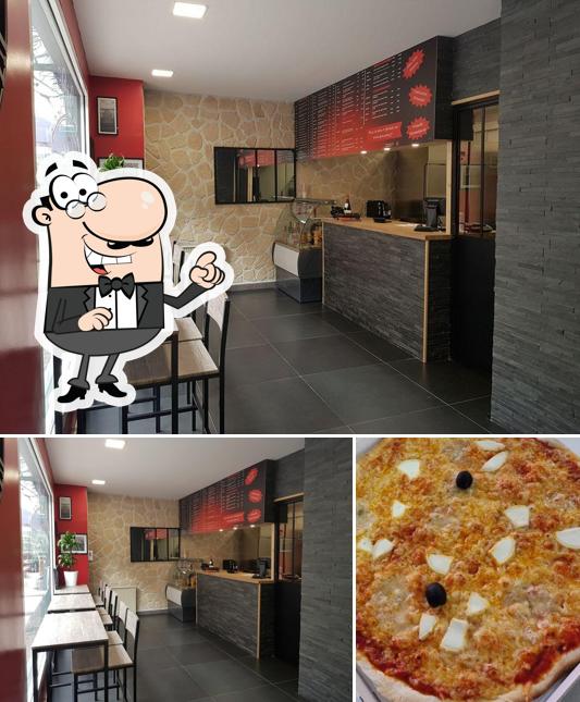 Voici l’image représentant la intérieur et pizza sur D.PIZZAS