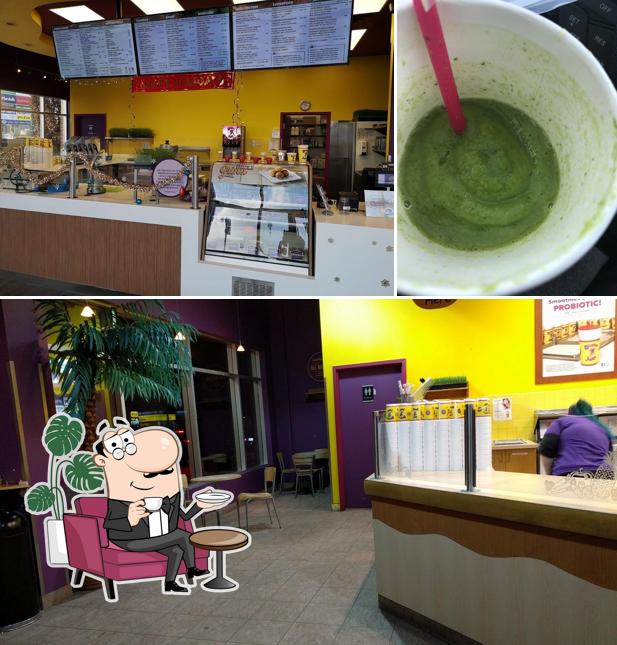 Booster Juice se distingue por su interior y comida