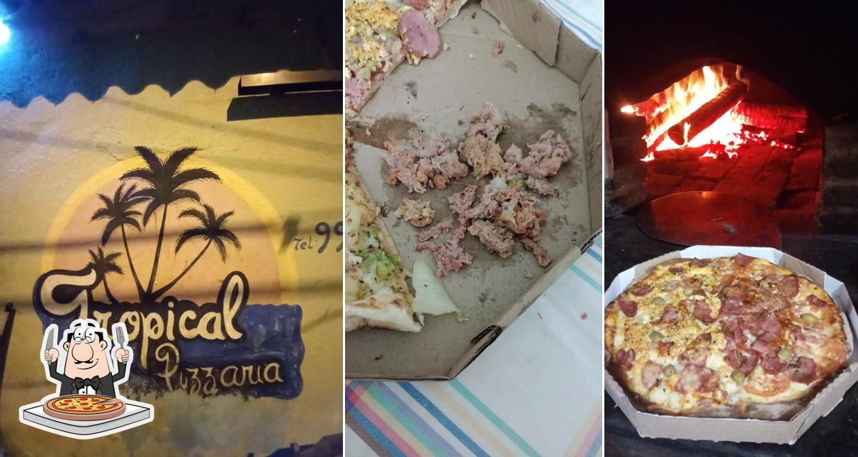 No Pizzaria Tropical, você pode degustar pizza