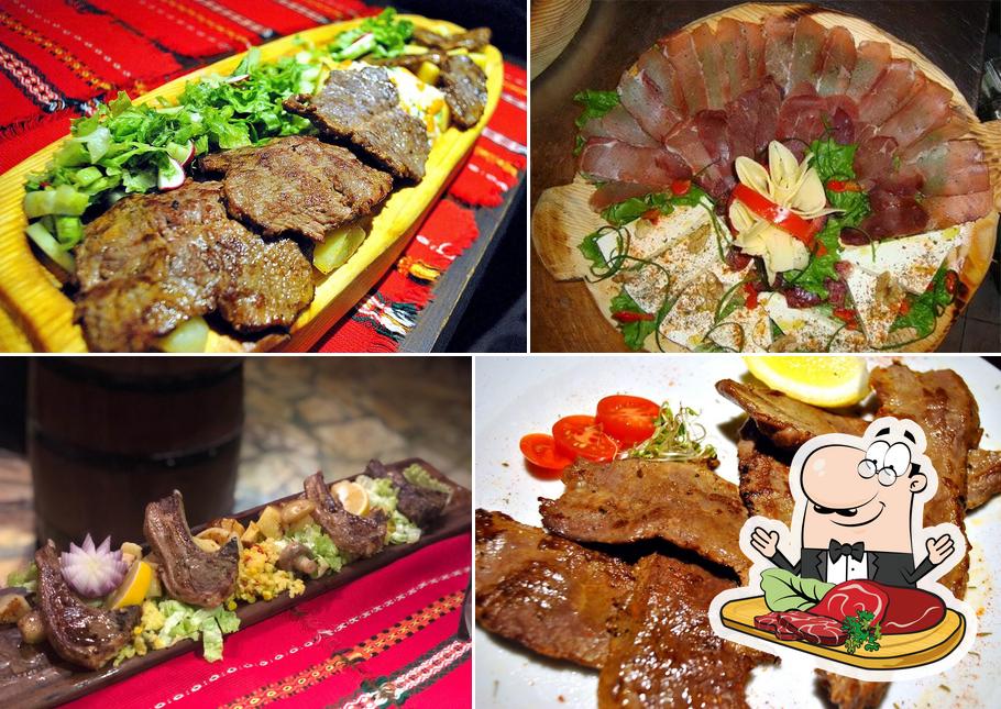 Order meat dishes at The Hadjidragana Tavern