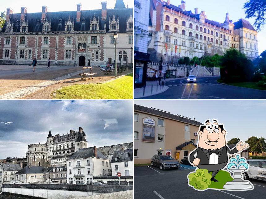 Vous pouvez prendre un bol d'air frais dans l'espace ouvert de Hôtel Le Cosy Blois villebarou