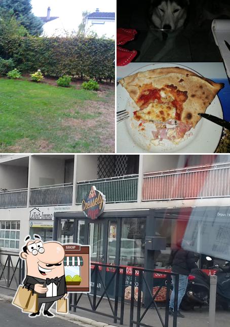 Jetez un coup d’œil à quoi ressemble Cressely Pizza à l'extérieur