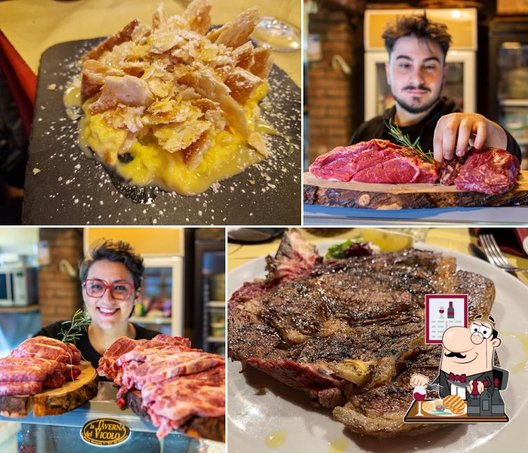 La Taverna Del Vicolo Roma sert des repas à base de viande
