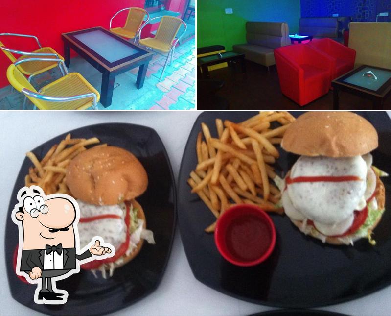 Among different things one can find interior and fries at MOCHA Blu