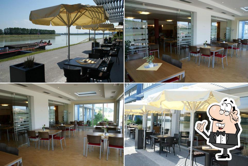 Installez-vous à l'une des tables de KAI 7 Cafe-Restaurant im Ennshafen - Harald Limberger
