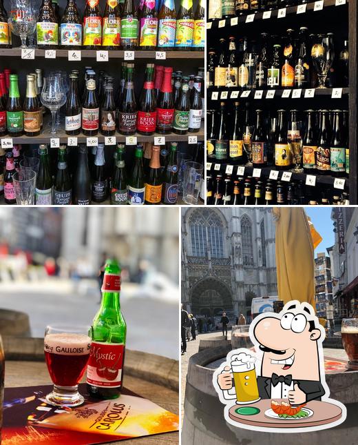 Vous pouvez prendre un verre de bière blonde ou brune