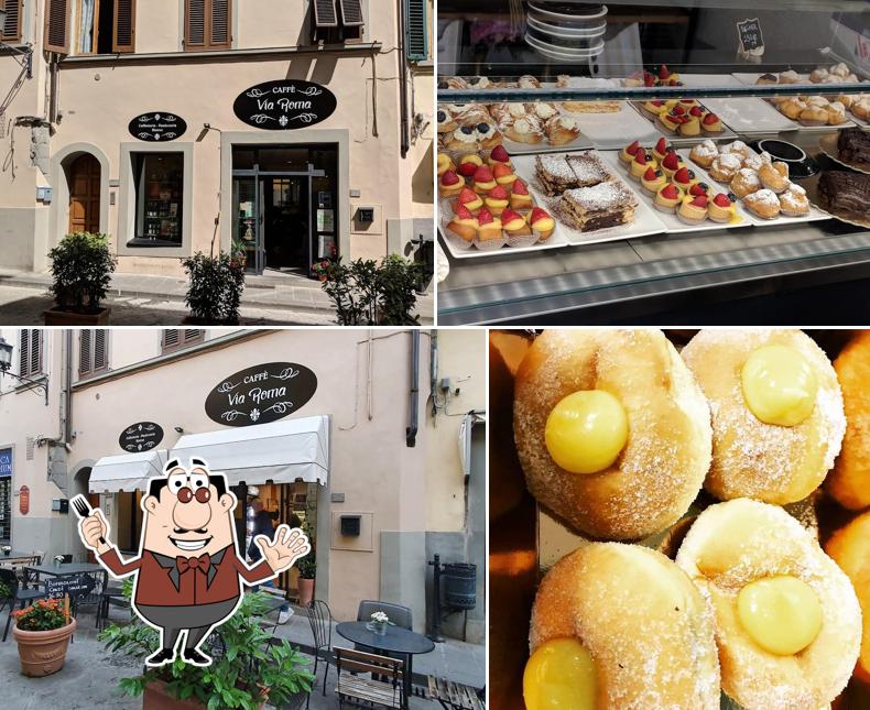 Questa è la foto che presenta la cibo e interni di Pasticceria Caffè via roma