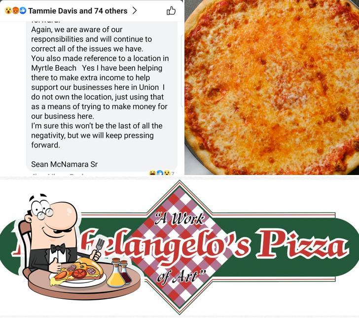Отведайте пиццу в "Michelangelos Pizza"
