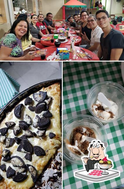 Pizza Nostra serve uma seleção de pratos doces