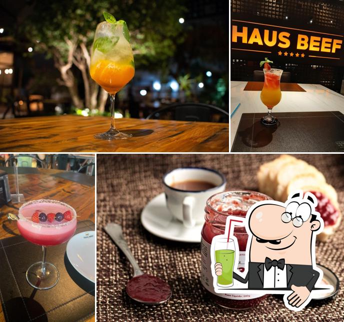 Haus Beef serve uma gama de bebidas