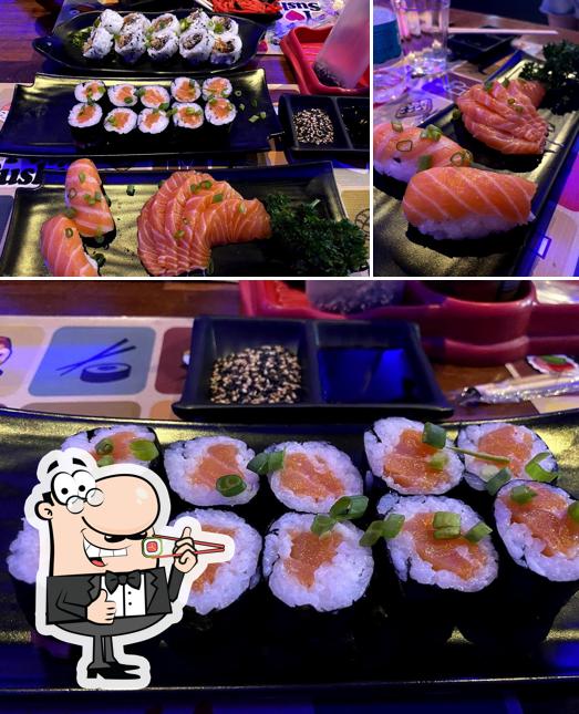 Prove diferentes opções de sushi